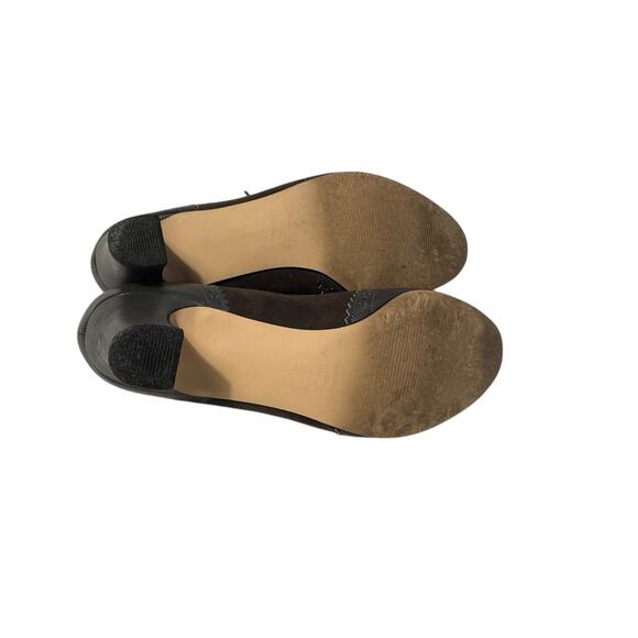 ros hommerson womens 6 wing tip heel lace up leather suede Academic Victorian - Picture 11 of 12